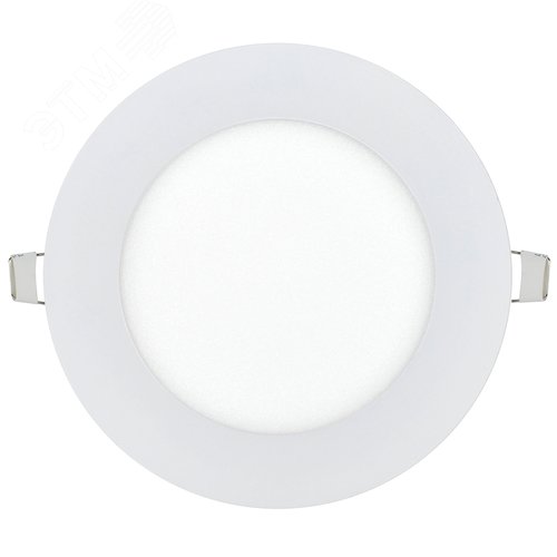 Светильник декоративный светодиодный LED встраиваемый ДВО 1602 белый круг LED 7Вт 4000К IP20