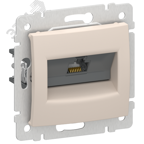 IEKVALENA Розетка компьютерная RJ45 категория 5Е UTP 6945901 песочный IEK