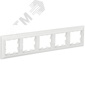 BRITE Рамка 5 постов РУ-5-Бр белый/белый IEK
