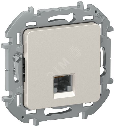 IEKINSPIRIA Розетка компьютерная RJ45 категория 5Е UTP 6731181 шампань