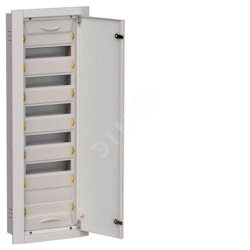 TITAN 5 Корпус металлический ЩРв-72 (1х72) 1005х365х130мм IP31 серый (одна дверь)