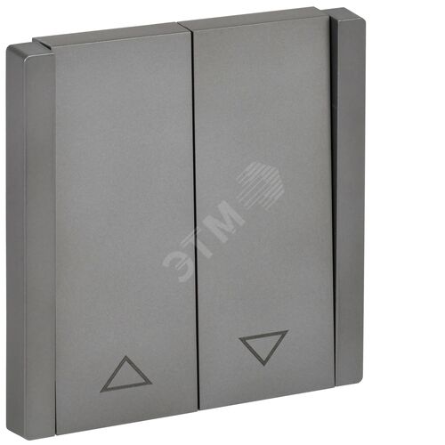 FORTE&PIANO Выключатель жалюзи 10А FP511 сталь IEK