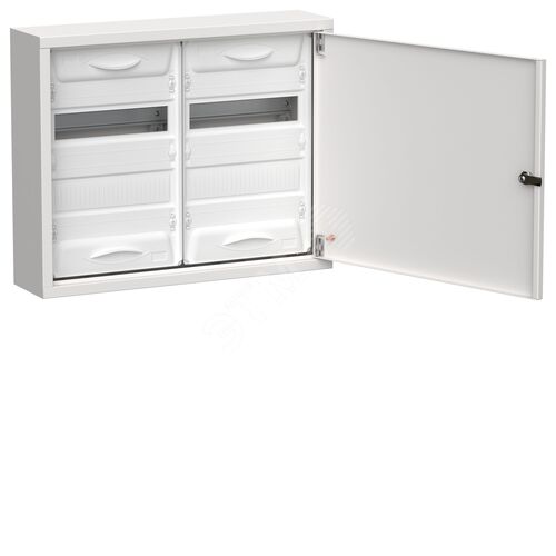 Корпус металлический ЩРн-48 (2х24) 460х570х140мм IP31 белый (одна дверь) TITAN 5