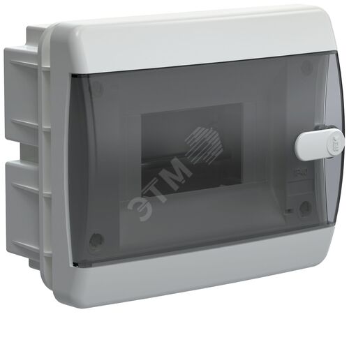 Compact Корпус пластиковый ЩРВ-П-6 IP41 черная прозрачная дверь UNION