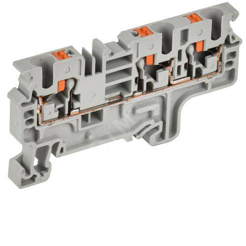 ARMAFIX Клемма пружин. Push-in CP-MC 3 вывода 4мм2 серая