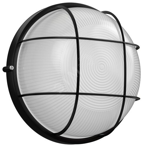 Светильник НПП1102 круг с решеткой 100Вт IP54 черный