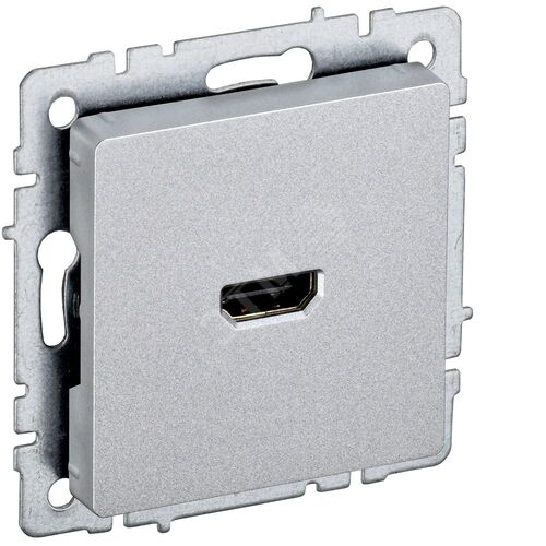BRITE Розетка HDMI РHDMI-0-БрА алюминий