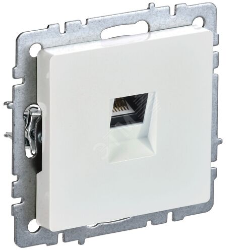 BRITE Розетка компьютерная RJ45 кат.5E РК10-БрЖ жемчуг