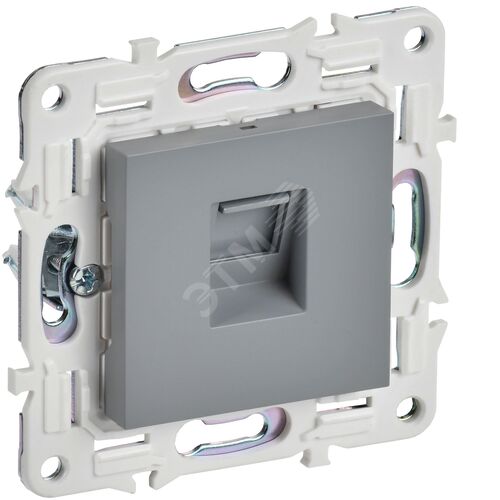 Розетка компьютерная RJ45 кат.5E SK-K01Gr серый SKANDY