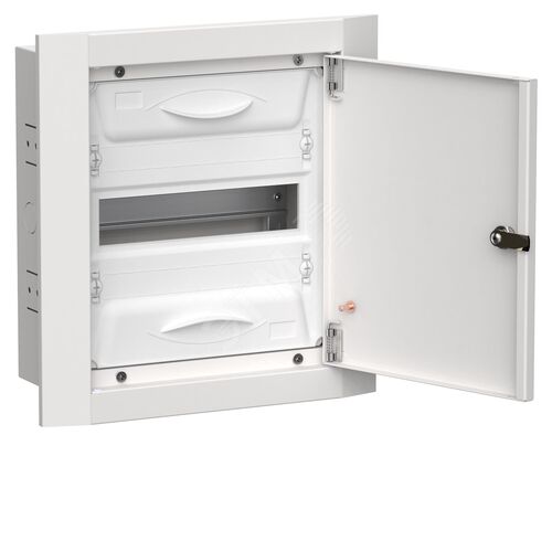 Корпус металлический ЩРв-12 (1х12) 380х365х130мм IP31 белый (одна дверь) TITAN 5