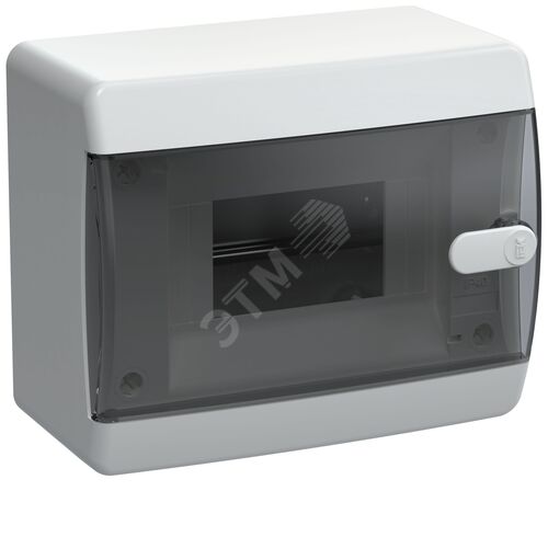 UNION Compact Корпус пластиковый ЩРН-П-6 IP41 черная прозрачная дверь