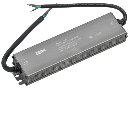Драйвер LED ИПСН-PRO 150Вт 12В блок-шнуры IP67