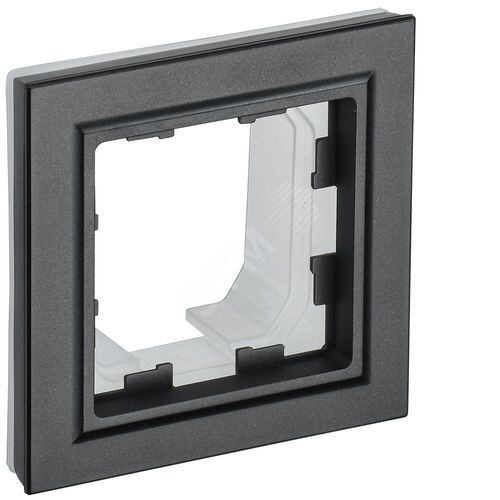 BRITE Рамка 1-местная IP44 РУ-1-БрЧ-44 черный