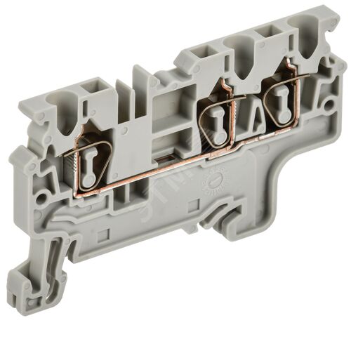 ARMAFIX Клемма пружинная CX2.5-3 2,5мм2 трехконтактная серая