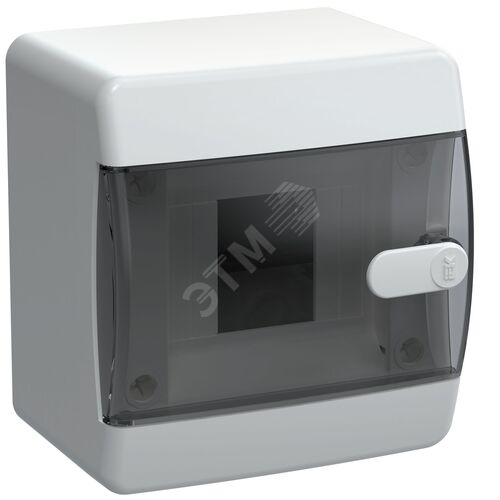 UNION Compact Корпус пластиковый ЩРН-П-4 IP41 черная прозрачная дверь