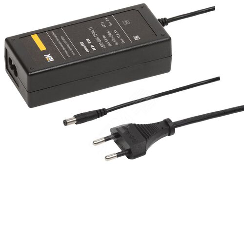 Драйвер LED ИПСН 36Вт 12 В сетевая вилка-блок -JacK 5,5 мм IP20 -eco