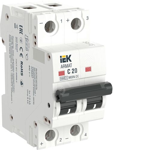 ARMAT Автоматический выключатель M06N-DC 2P C 20А
