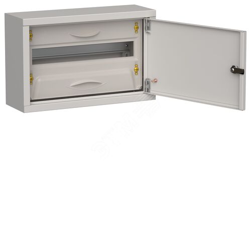 TITAN 5 Корпус металлический ЩРн-18 (1х18) 268х420х140мм IP31 серый (одна дверь)