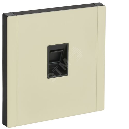 FORTE&PIANO Розетка компьютерная RJ45 кат.5E FP832M металл слоновая кость