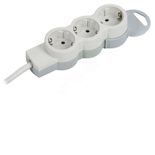 STANDARD Удлинитель У03 3 места 2P+PE 1,5м 3х1,5мм2 16А белый IEK