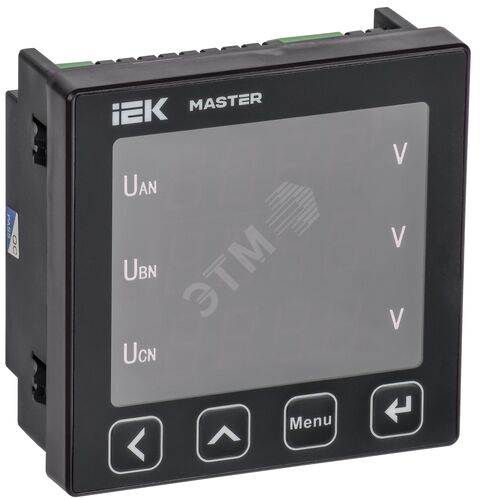 Вольтметр цифровой щитовой трехфазный RS-485 96х96 LED MASTER