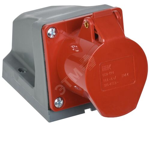 Розетка стационарная ССИ-114 3Р+РЕ 16А 380-415В IP44
