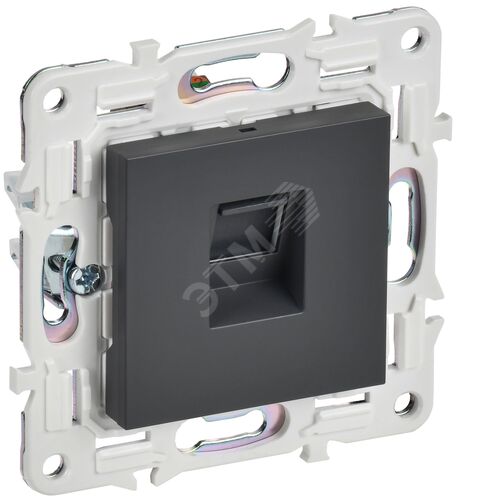 Розетка компьютерная RJ45 кат.5E SK-K01T титан SKANDY