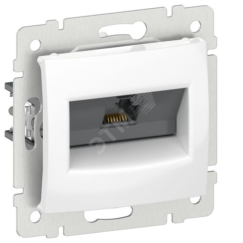 IEKVALENA Розетка компьютерная RJ45 категория 5Е UTP 6942861 белый