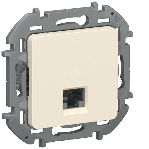 IEKINSPIRIA Розетка компьютерная RJ45 категория 6 UTP 6738311 слоновая кость
