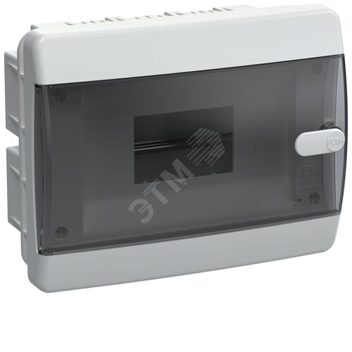 Compact Корпус пластиковый ЩРВ-П-8 IP41 черная прозрачная дверь UNION