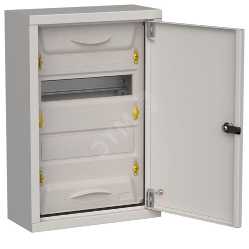 Корпус металлический ЩРн-24 (1х24) 460х310х140мм IP31 серый (одна дверь) TITAN 5