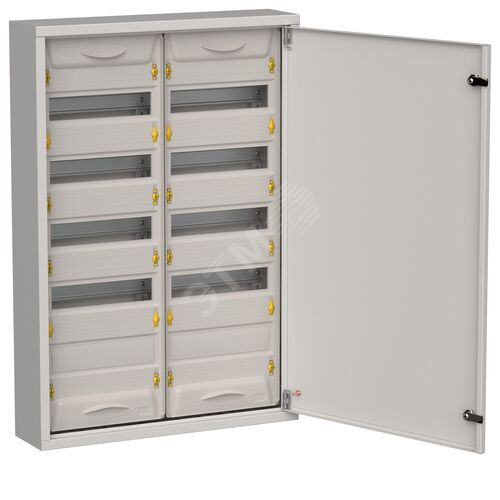 Корпус металлический ЩРн-120 (2х60) 835х570х140мм IP31 серый (одна дверь) TITAN 5