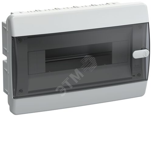 Compact Корпус пластиковый ЩРВ-П-12 IP41 черная прозрачная дверь UNION