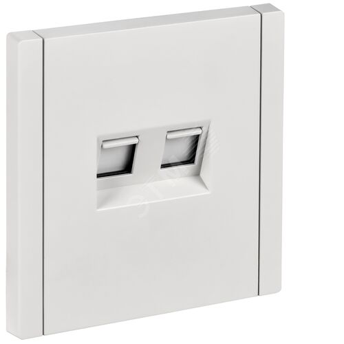 FORTE&PIANO Розетка компьютерная двойная RJ45 кат.5E FP233 белый