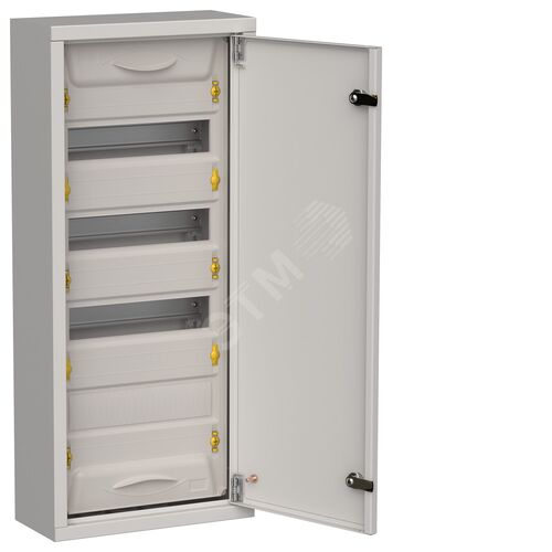 Корпус металлический ЩРн-48 (1х48) 710х310х140мм IP31 серый (одна дверь) TITAN 5