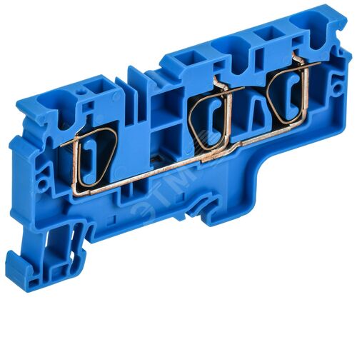 ARMAFIX Клемма пружинная CX6-3 BU 6мм2 трехконтактная синяя