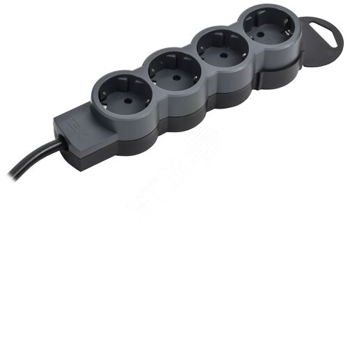 STANDARD Удлинитель У04 4 места 2P+PE 1,5м 3х1,5мм2 16А черный