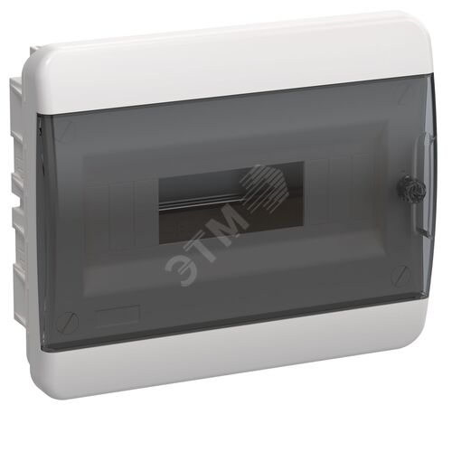 Корпус пластиковый ЩРВ-П-12 IP41 черная прозрачная дверь TEKFOR