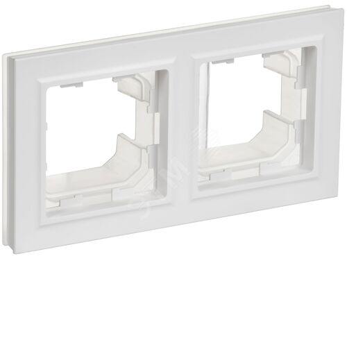 BRITE Рамка 2-местная IP44 РУ-2-БрАБ-44 арктический белый