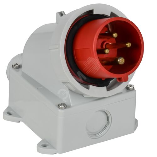 Вилка стационарная ССИ-5142 16А-6ч/380В 3P+PE IP67