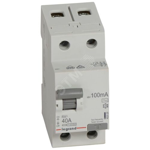 RX3 ВДТ 100мА 40А 2П AC LEGRAND