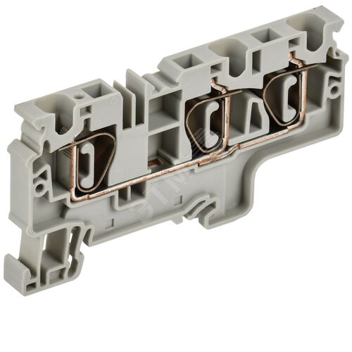 ARMAFIX Клемма пружинная CX6-3 6мм2 трехконтактная серая