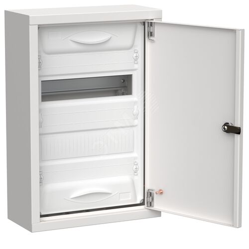 TITAN 5 Корпус металлический ЩРн-24 (1х24) 460х310х140мм IP31 белый (одна дверь)