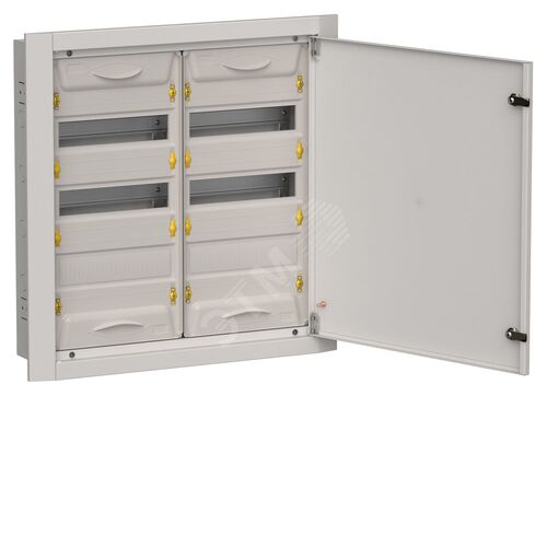 Корпус металлический ЩРв-72 (2х36) 630х625х130мм IP31 серый (одна дверь) TITAN 5