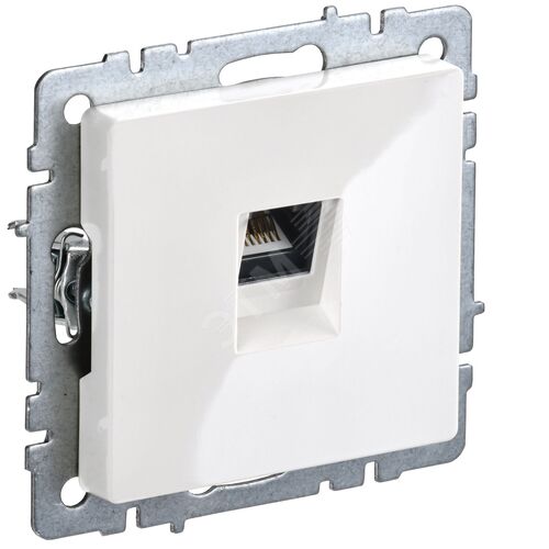 BRITE Розетка компьютерная RJ45 кат.6 РК11-БрБ белый
