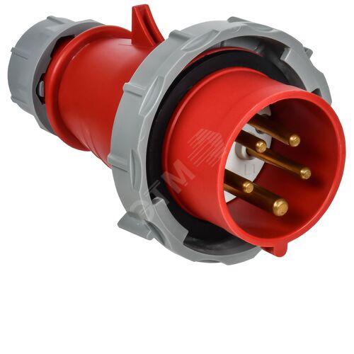 Вилка переносная с ф/и ССИ-0152ф 16А-6ч 380В 3P+PE+N IP67
