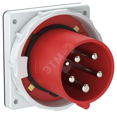 Вилка встраиваемая ССИ-3352 63А-6ч 380В 3P+PE+N IP67