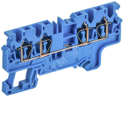 ARMAFIX Клемма пружинная CX2.5-4 BU 2,5мм2 четырехконтактная синяя