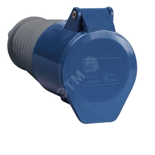 Розетка переносная ССИ-213 2P+PE 16А 200-250В IP44