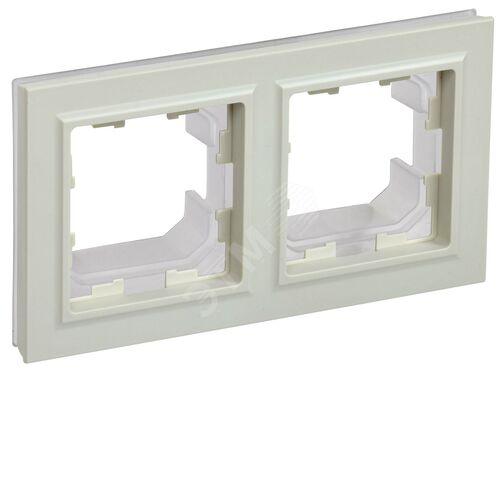 BRITE Рамка 2-местная IP44 РУ-2-БрКр-44 бежевый